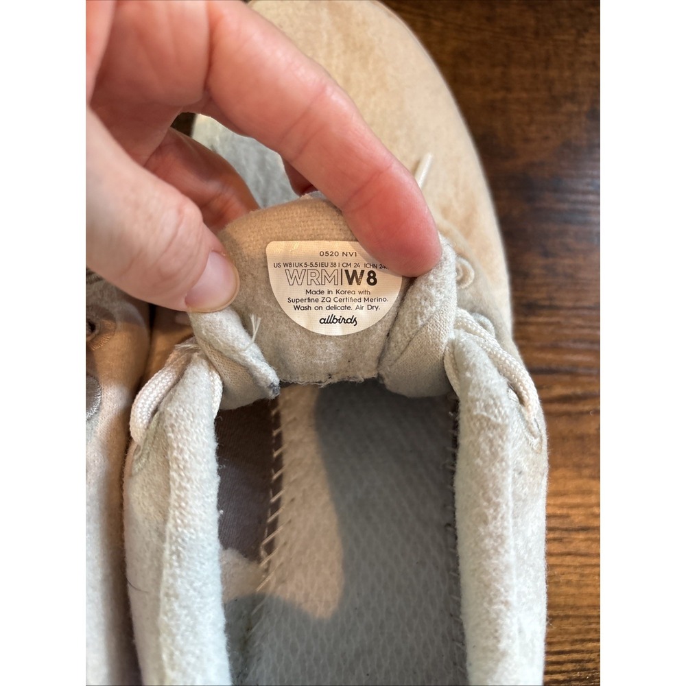 Allbirds Wool Runners Light Pink Athletic Shoes Women's 8 *No Liners* Sneakers - Picture 7 of 7